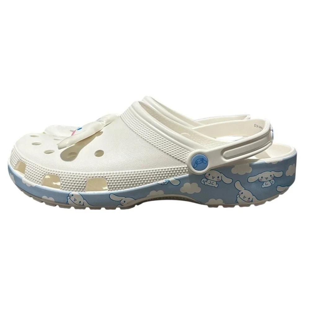 Crocs Cinnamoroll Classic Clogs White Men's Size 13 Hello Kitty And Friends NEW‎